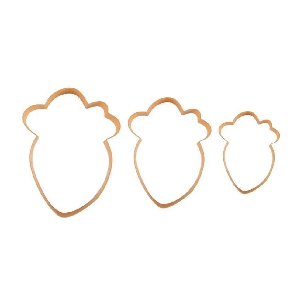 Cook With Color 3pc Carrot Cookie Cutter Set - Picture 3 of 4